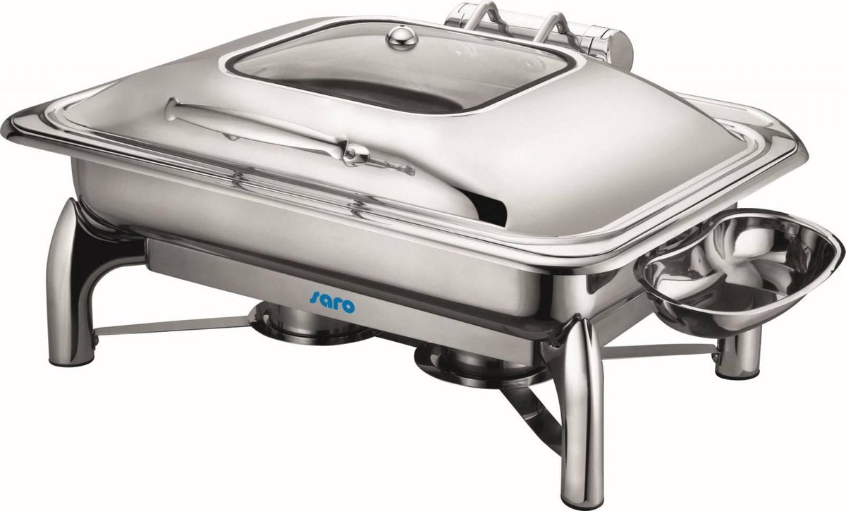 Chafing Dish - inductie geschikt - nieuw zeer luxe afgewerkt model - 1/1 GN - professioneel model RAINER