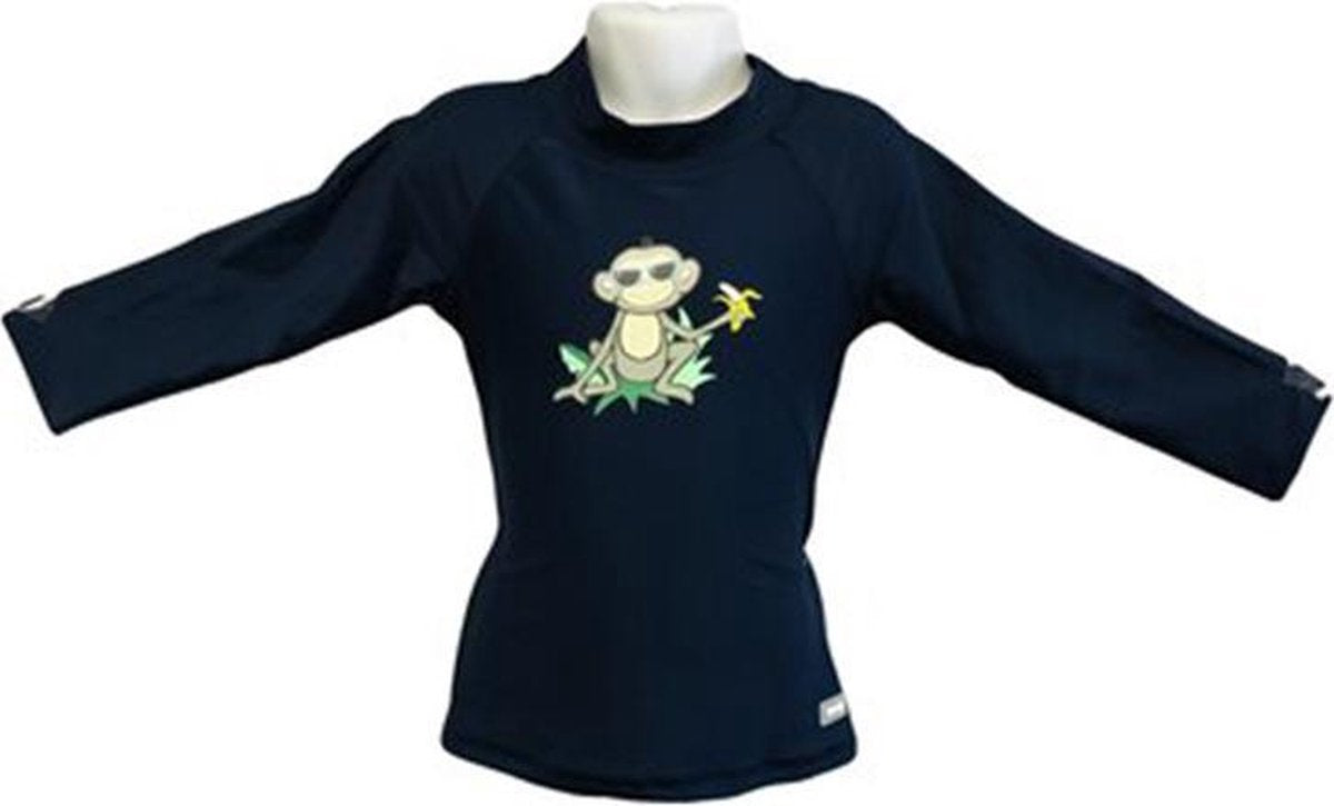 Banz Shirt Rash Met Lange Mouwen Jungle Junior Navy 76 Cm