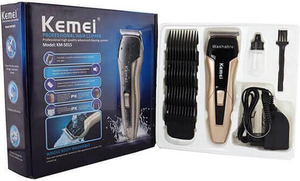 Kemei KM 5015 Professionele Trondeuse incl 4 Kammen
