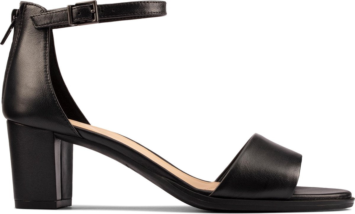 Clarks - Dames schoenen - Kaylin60 2Part - D - black leather - maat 41