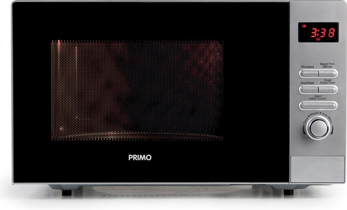 Primo MG14-WS Magnetron - Vrijstaand - 800W - 23L - LED-display - RVS