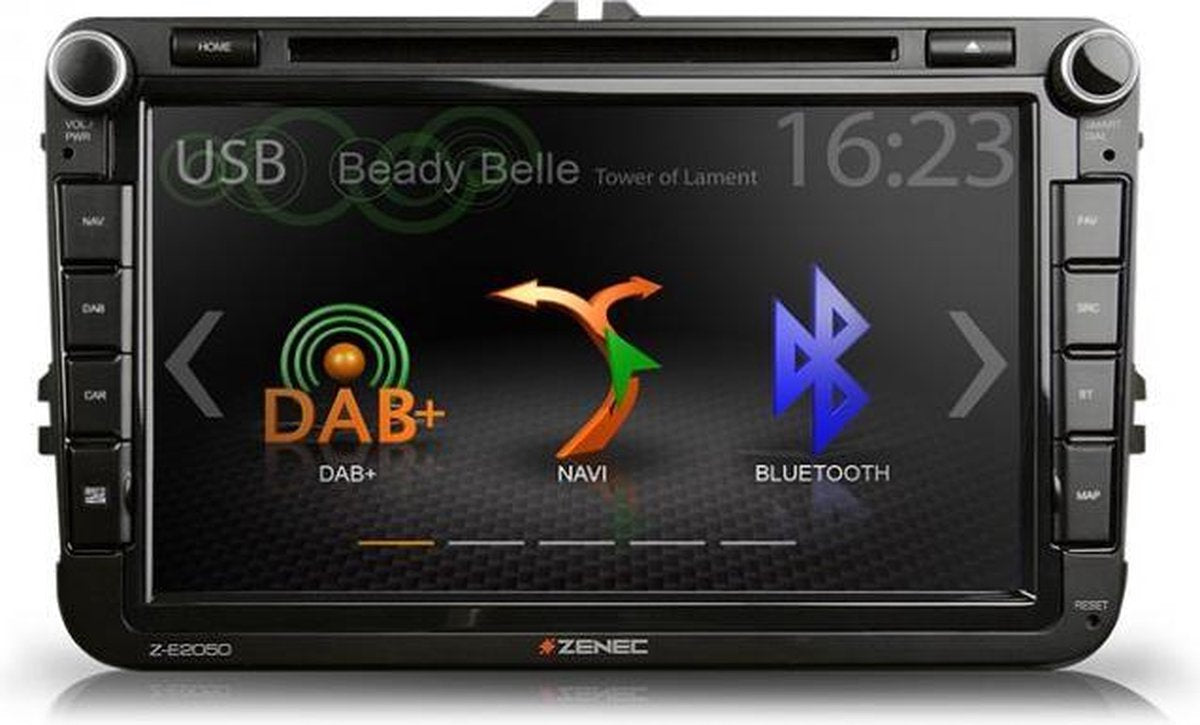 Zenec Z-E2050NAV | Pasklare Navigatie - DAB+ voor VW - Skoda - Seat