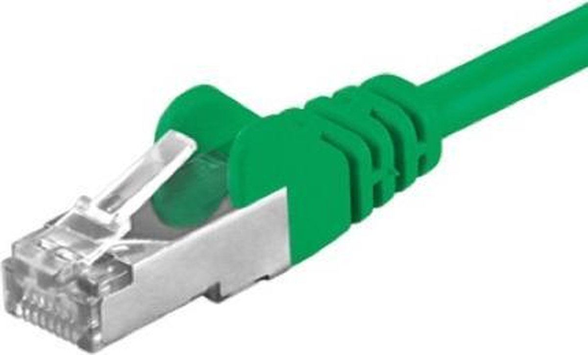 Wentronic CAT 5-025 FTP Green 0.25m