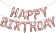 Folie-ballonnen 16 INCH / 40 CM met letters 'HAPPY BIRTHDAY' Zalm Roze (31267)
