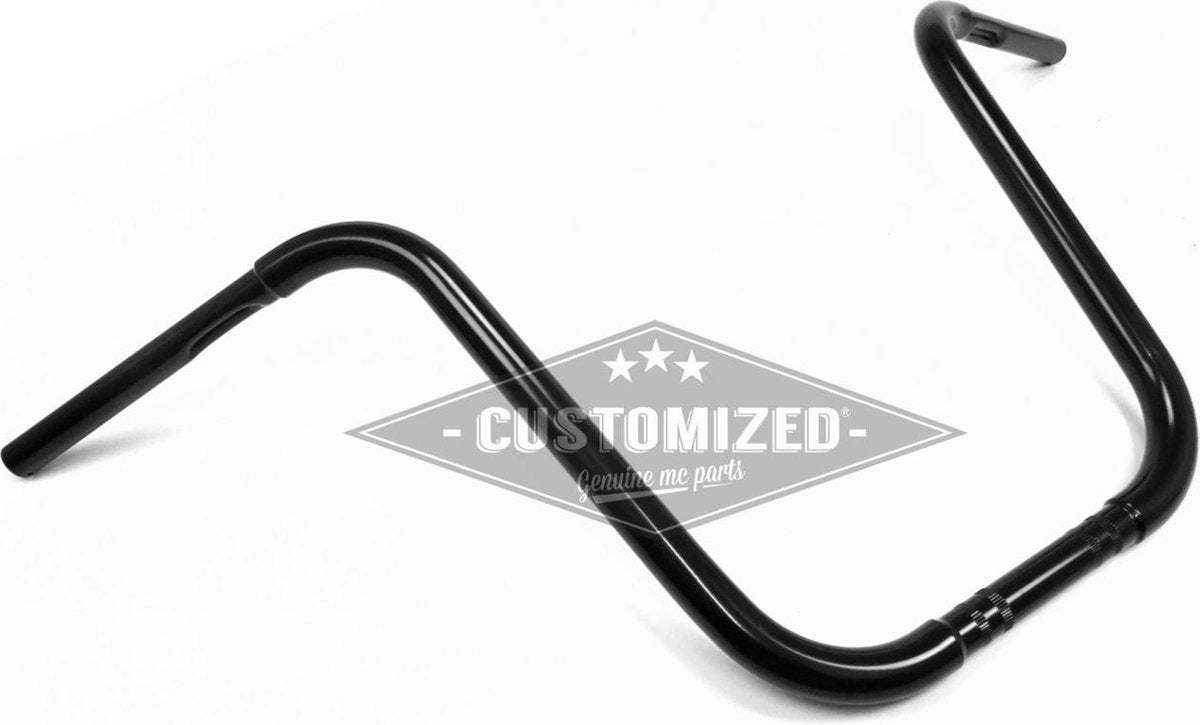 1 Inch Universeel Stuur Classic Fat Ape Hanger 17 Inch Zwart
