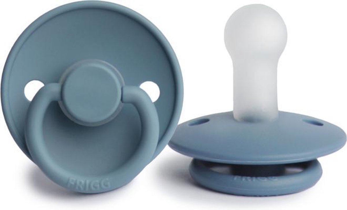 FRIGG | fopspeen | Classic | Silicone | T2 | 6-18 maanden | Glacier Blue