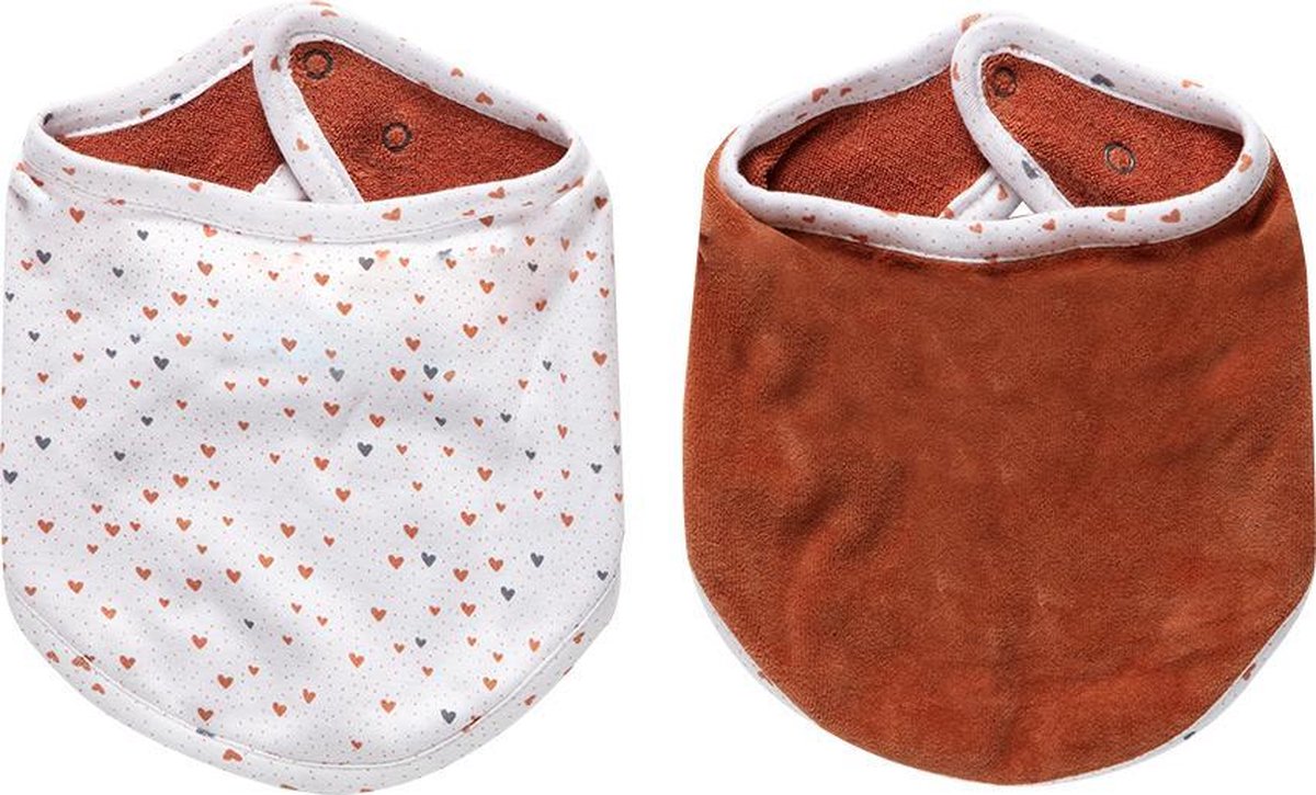 bébé-jou Fabulous Bandana slabs 2 stuks - Hearts