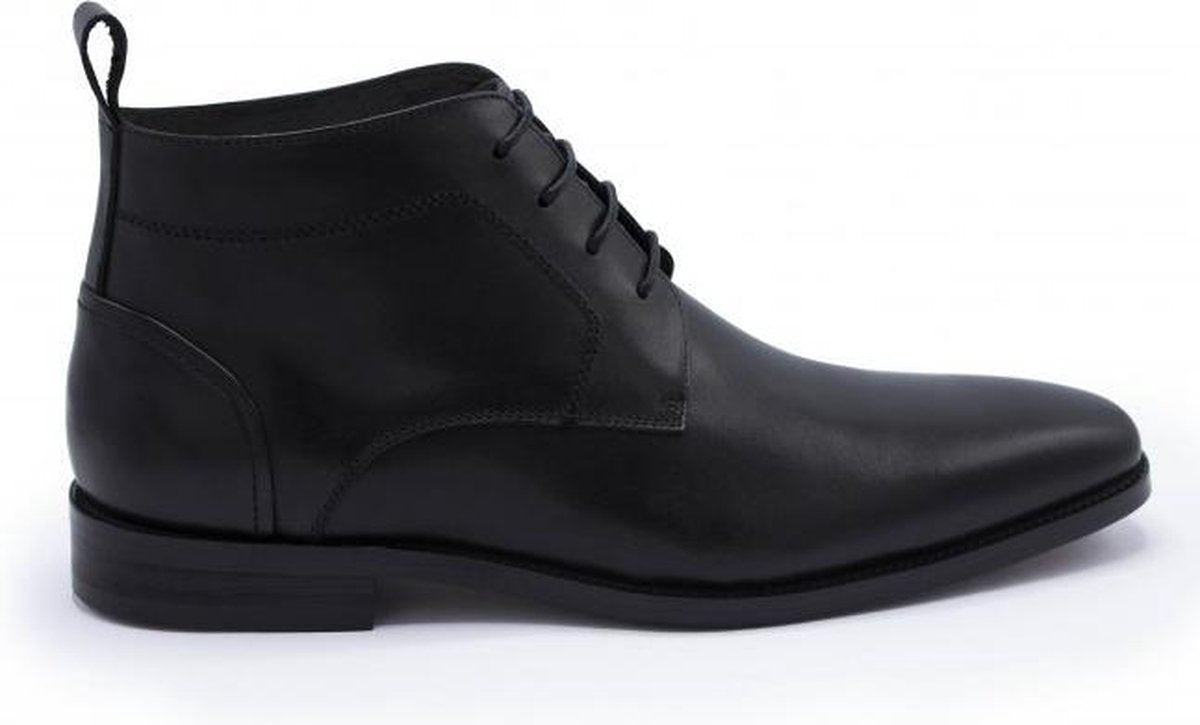 GENTS | Schoenen Heren | Nette Veterschoen halfhoog zwart 0052 Maat 44