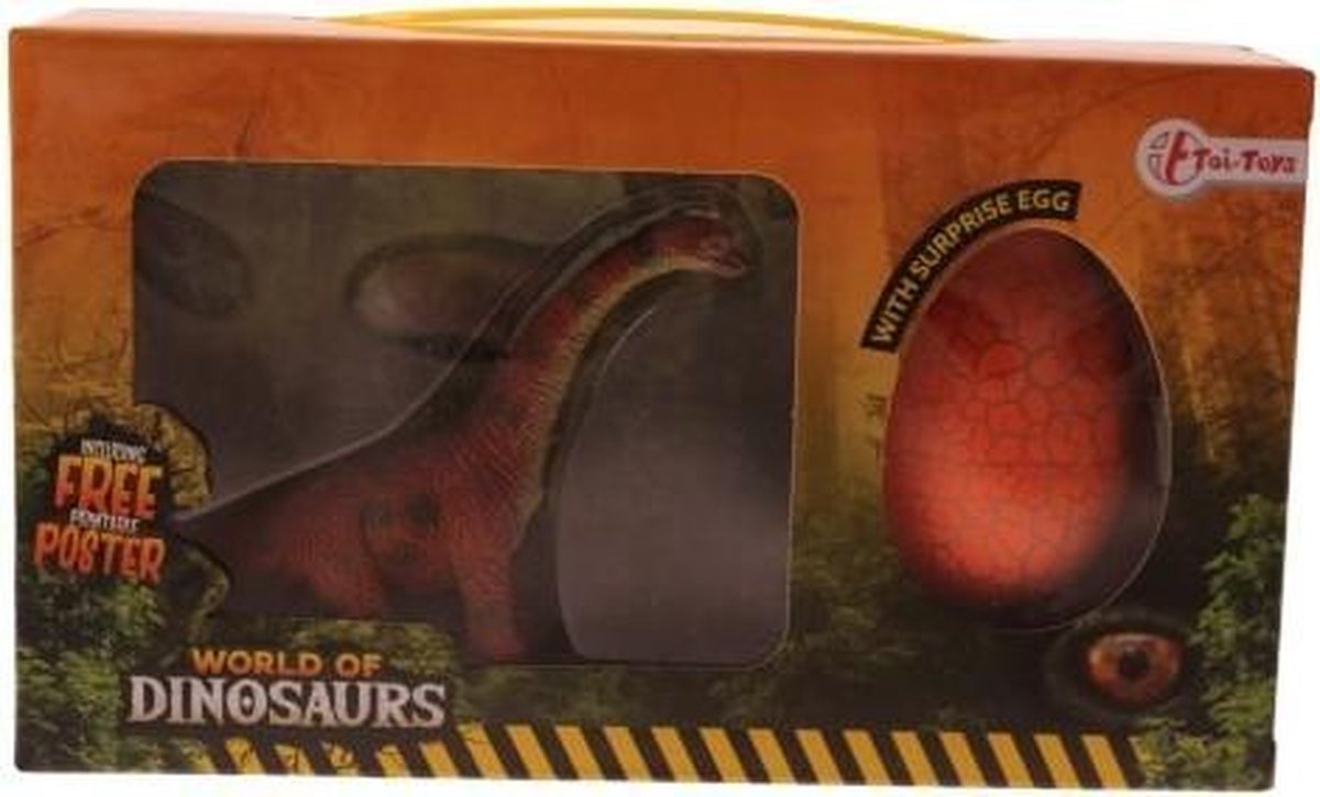 World Of Dinosaurs Verrassingsei Brontosaurus Junior 21 X 12 Cm 3-delig