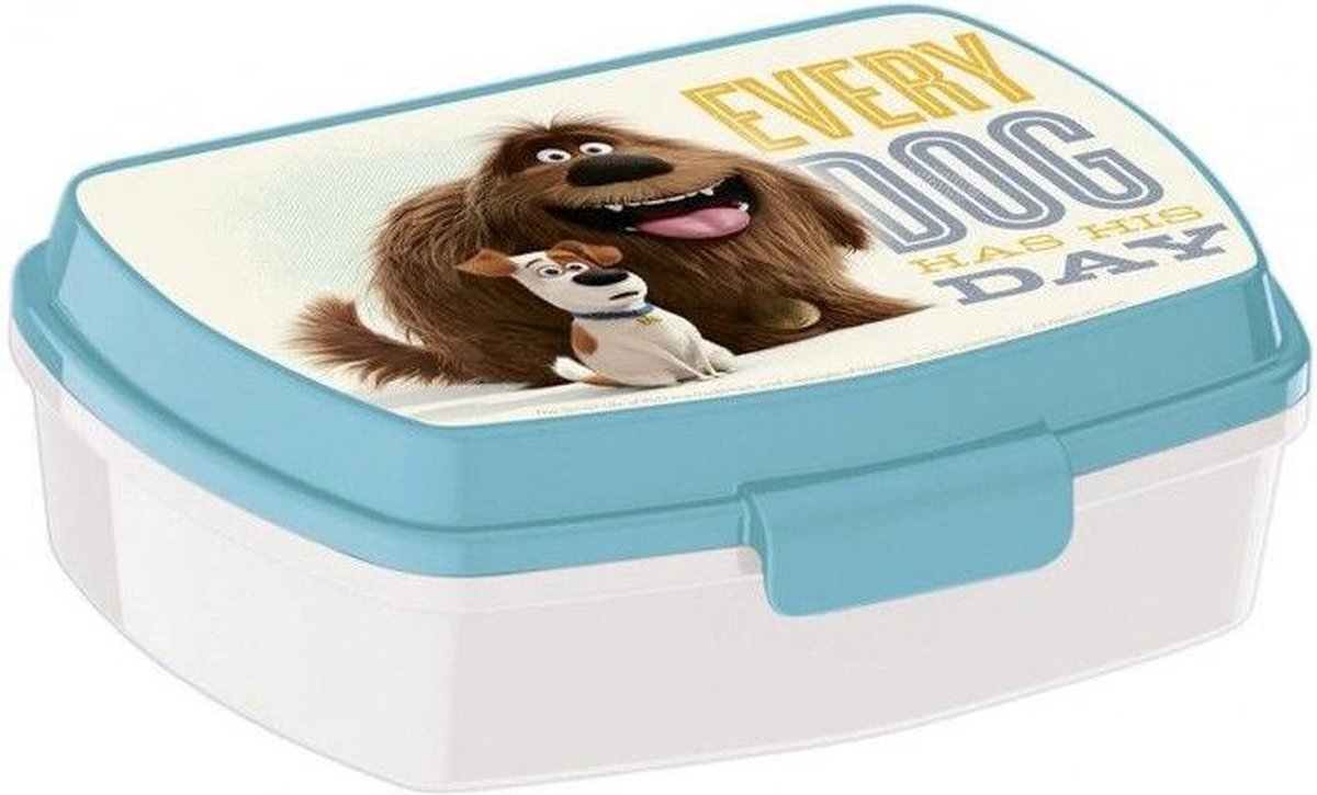 Universal Lunchbox The Secret Life Of Pets 15 Cm Wit/blauw