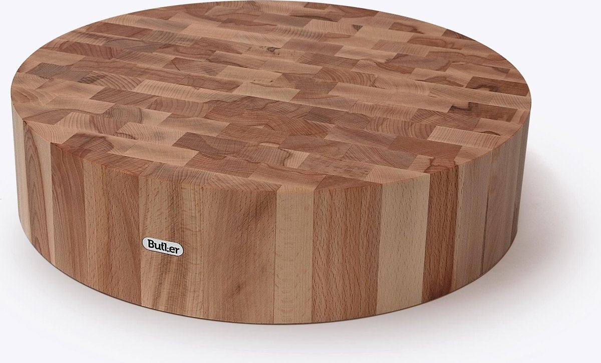 Butler Hakblok -Beukenhout - Rond - 40 x 10 cm