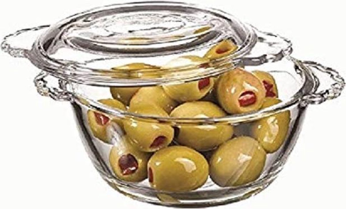 Pasabahce Basic - Schaaltjes Met Deksel - Set van 2 - 110 mm