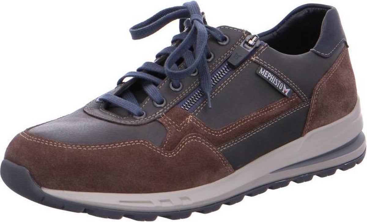 Donkerbruine Rits/Veterschoenen Mephisto Bradley
