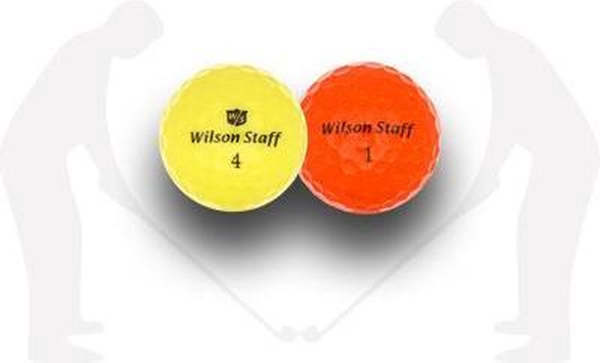 WILSON GOLFBALLENMIX - GEKLEURD AAA/AA / 12 stuks