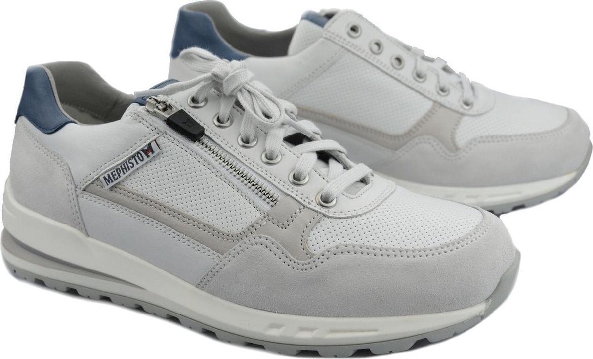 Mephisto BRADLEY Heren Sneaker - Gebroken Wit - Maat 43.5