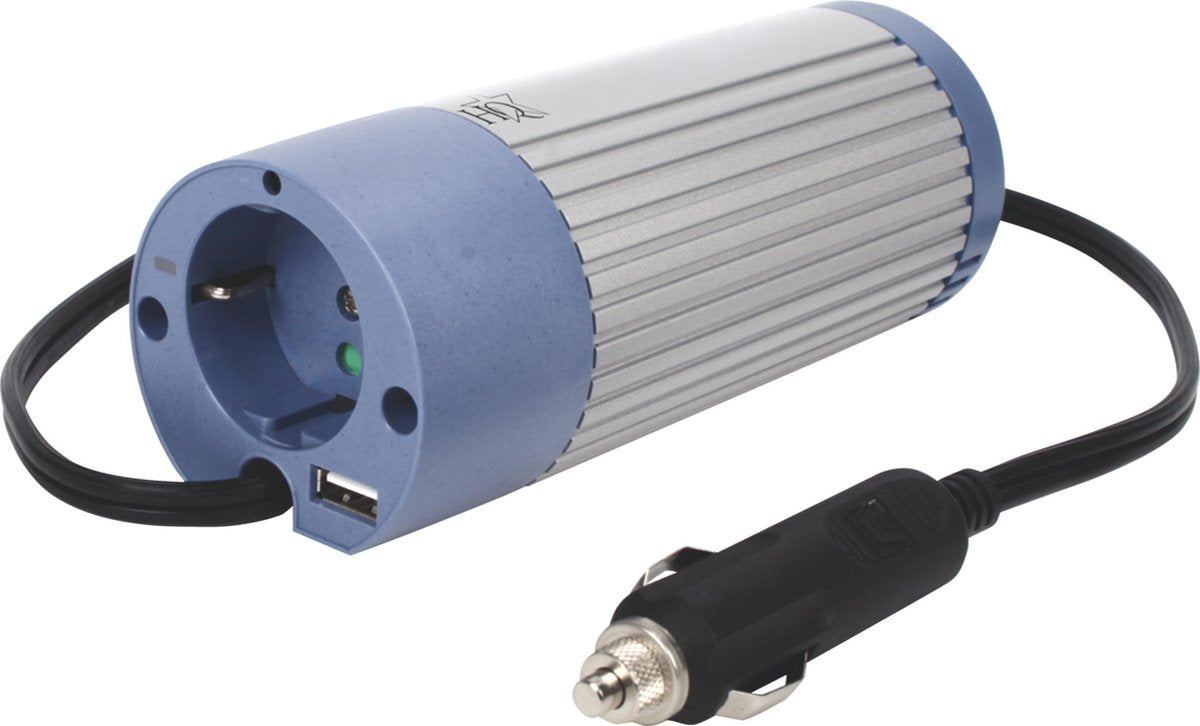 HQ omvormer 12 - 230 V 100 W met USB