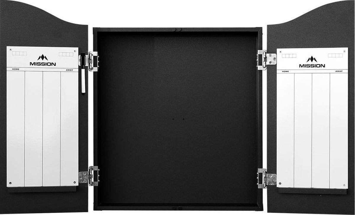 Mission Dartbord Deluxe Cabinet - Plain Black