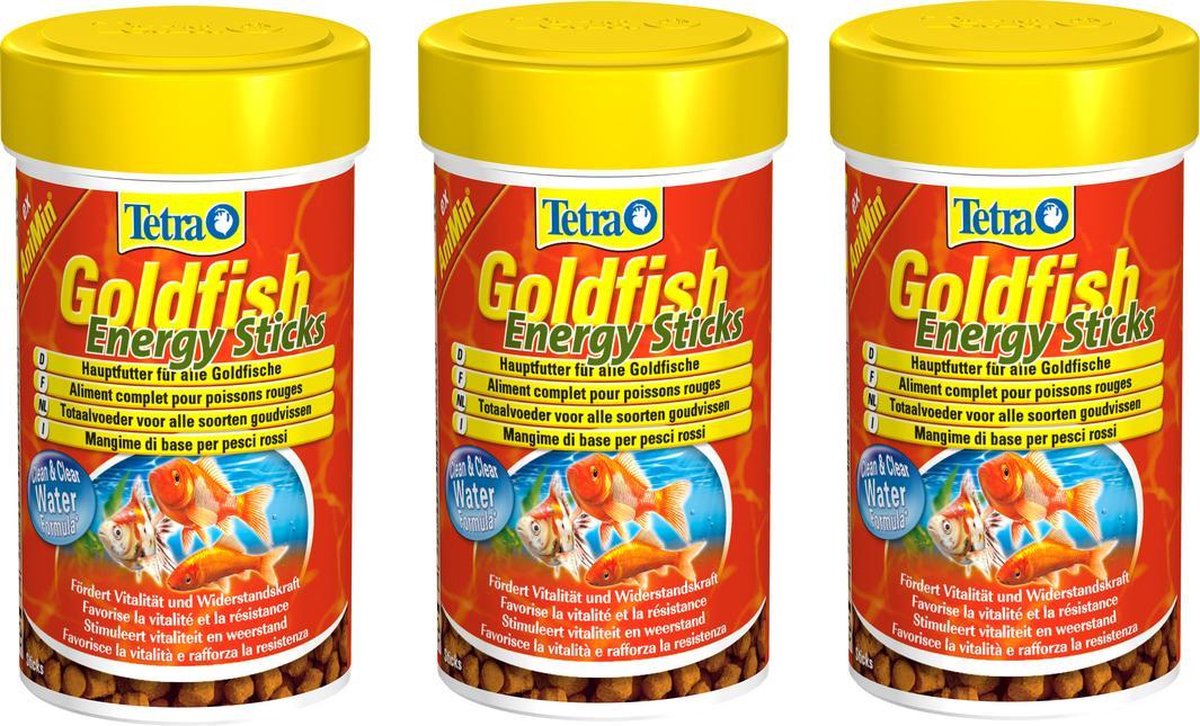 Tetra Animin voordeelverpakking 3 stuks  Goudvis Energy - Vissenvoer - 100ml