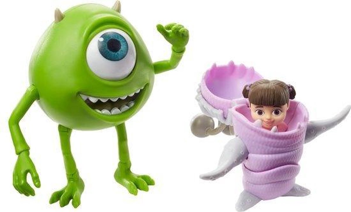 Mattel Speelfiguren Pixar Mike & Boo Groen/roze 10 Cm