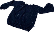 tinymoon Meisjes Blouse  Metallic Flakes – model Balloon  – Zwart – Maat 62/68