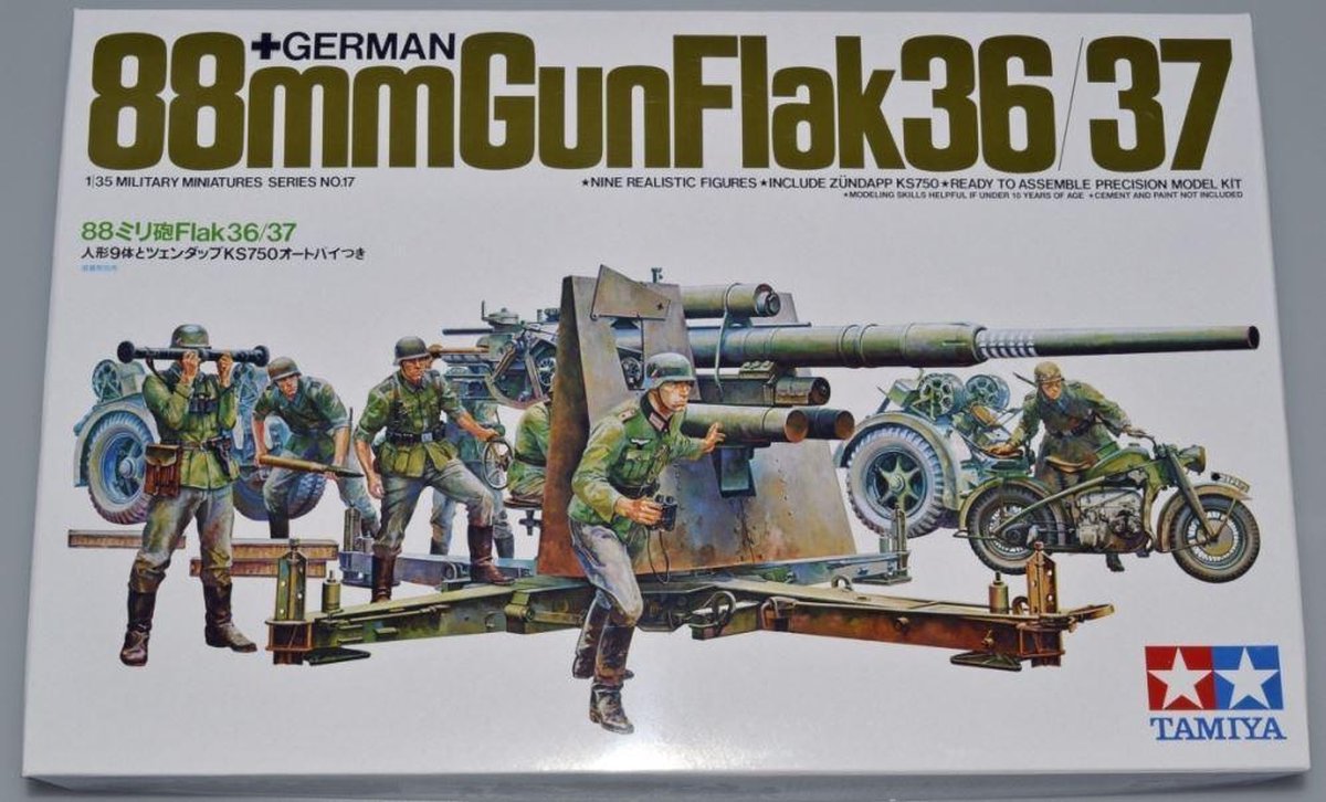 1:35 Tamiya 35017 German Flak 8