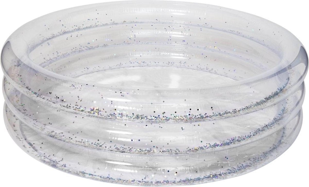 Sunnylife Opblaaszwembad Glitter 150 X 39 Cm Pvc Transparant