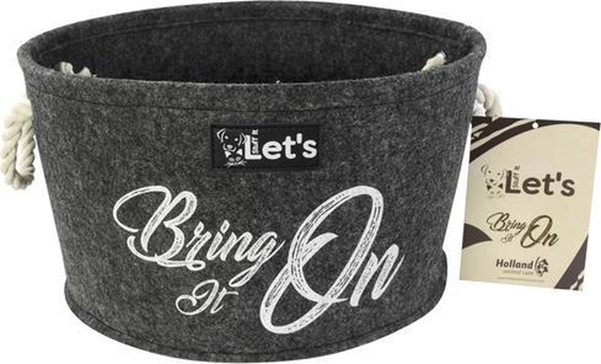 RelaxPets - Opbergmand - Organizer - Let's - Speelgoed opbergmand - Let's bring it on - Antraciet