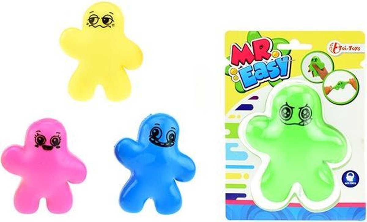 Anti stress - antistress - stressbal - Anti stressbal 'Mr. Easy Man' 4-ass