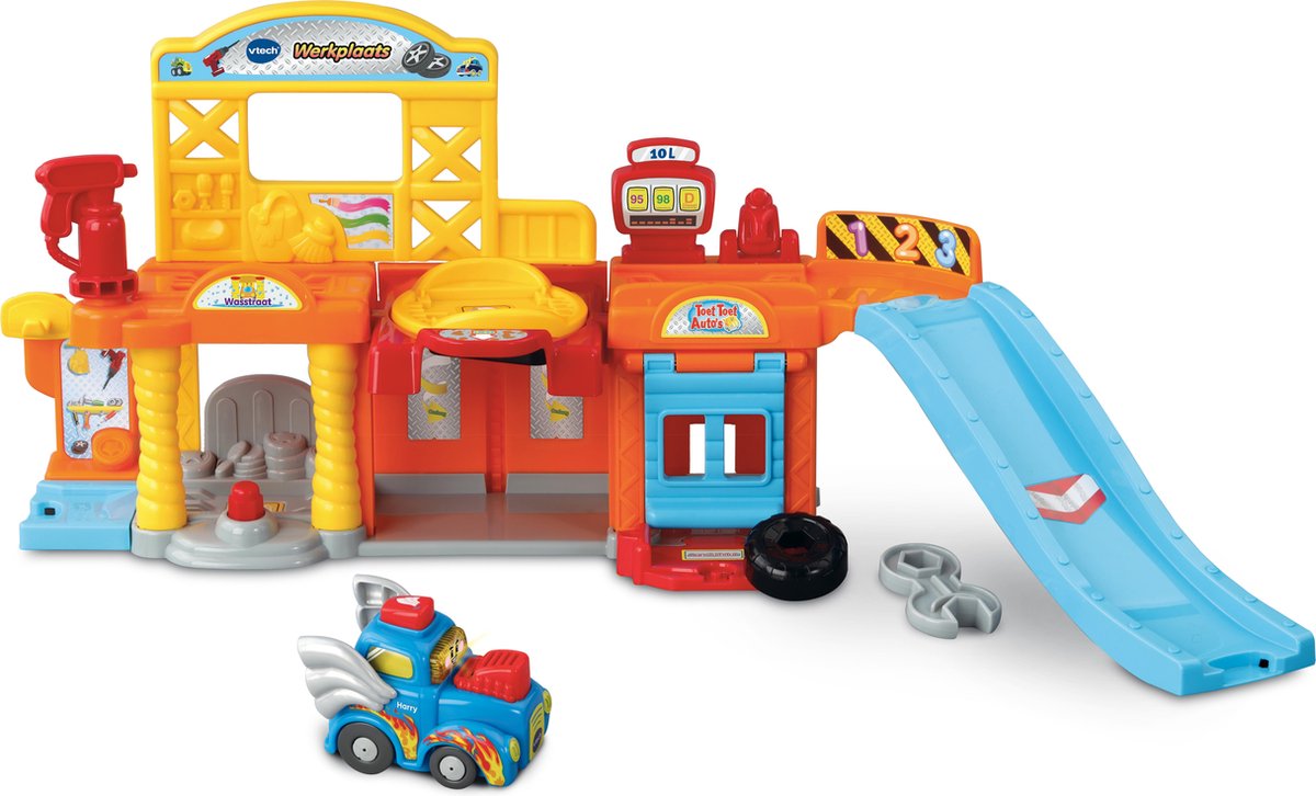VTechToet Toet Auto's Werkplaats - Educatief Babyspeelgoed