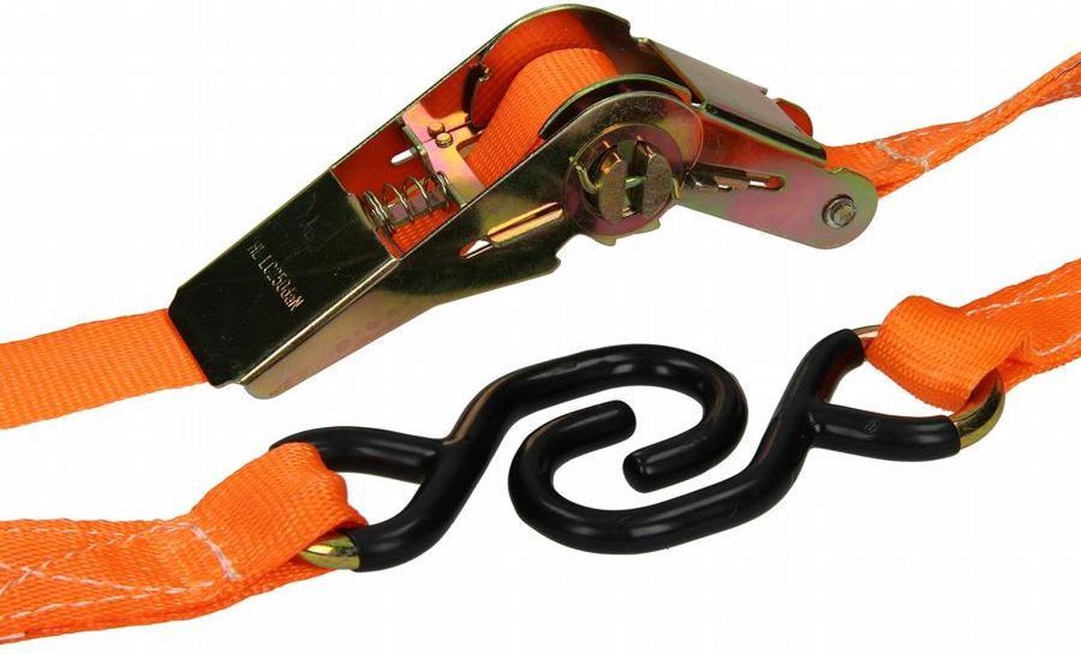 Mack 2-delige Spanbandenset Met Haken 4m x 25mm (max. 500 kg)