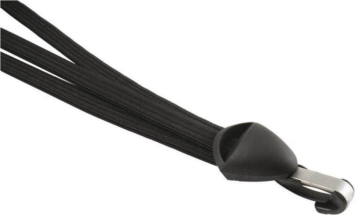 Snelbinder cordo trio haak rvs zwart-zwart-zwart op kaart - ZWART