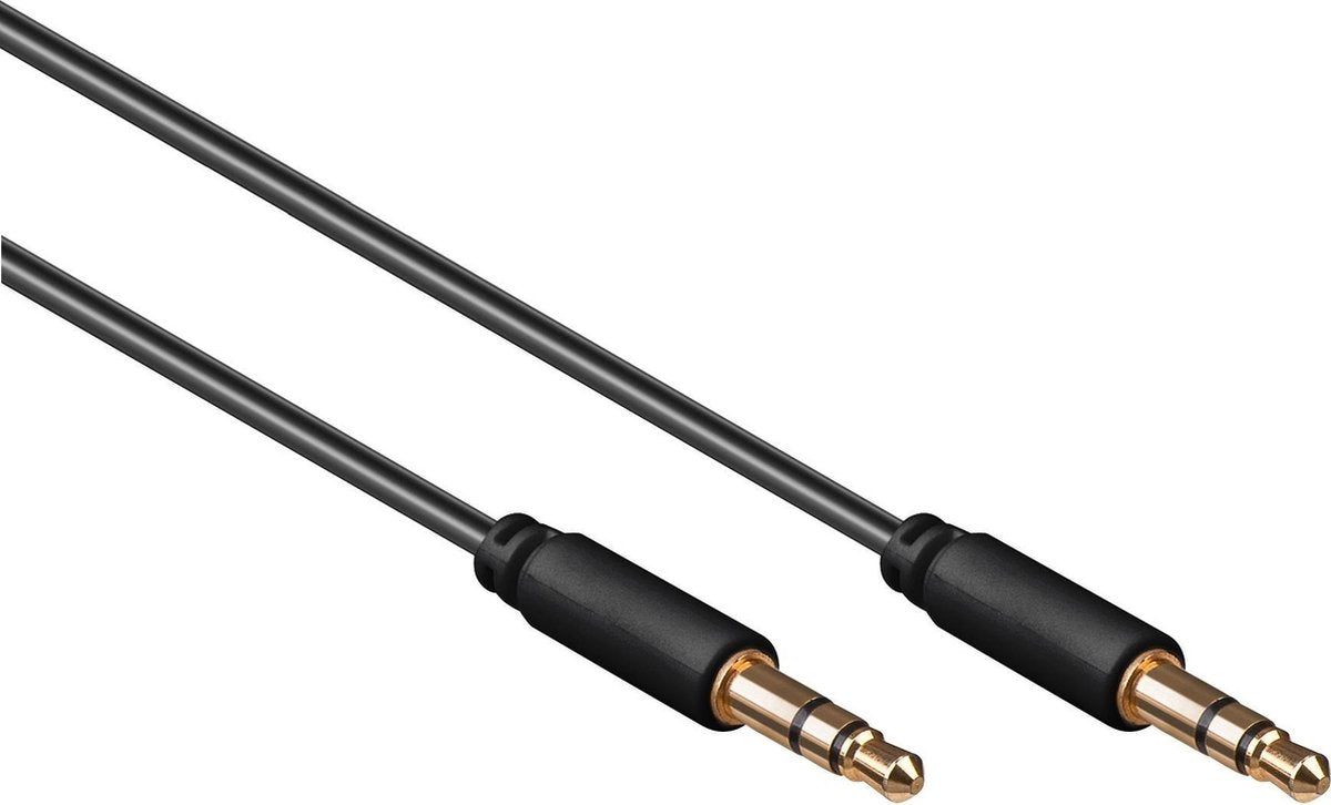 Goobay 69117 audio kabel 1 m 3.5mm Zwart