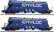 Fleischmann 849004 2-delig Set: stofsilowagon