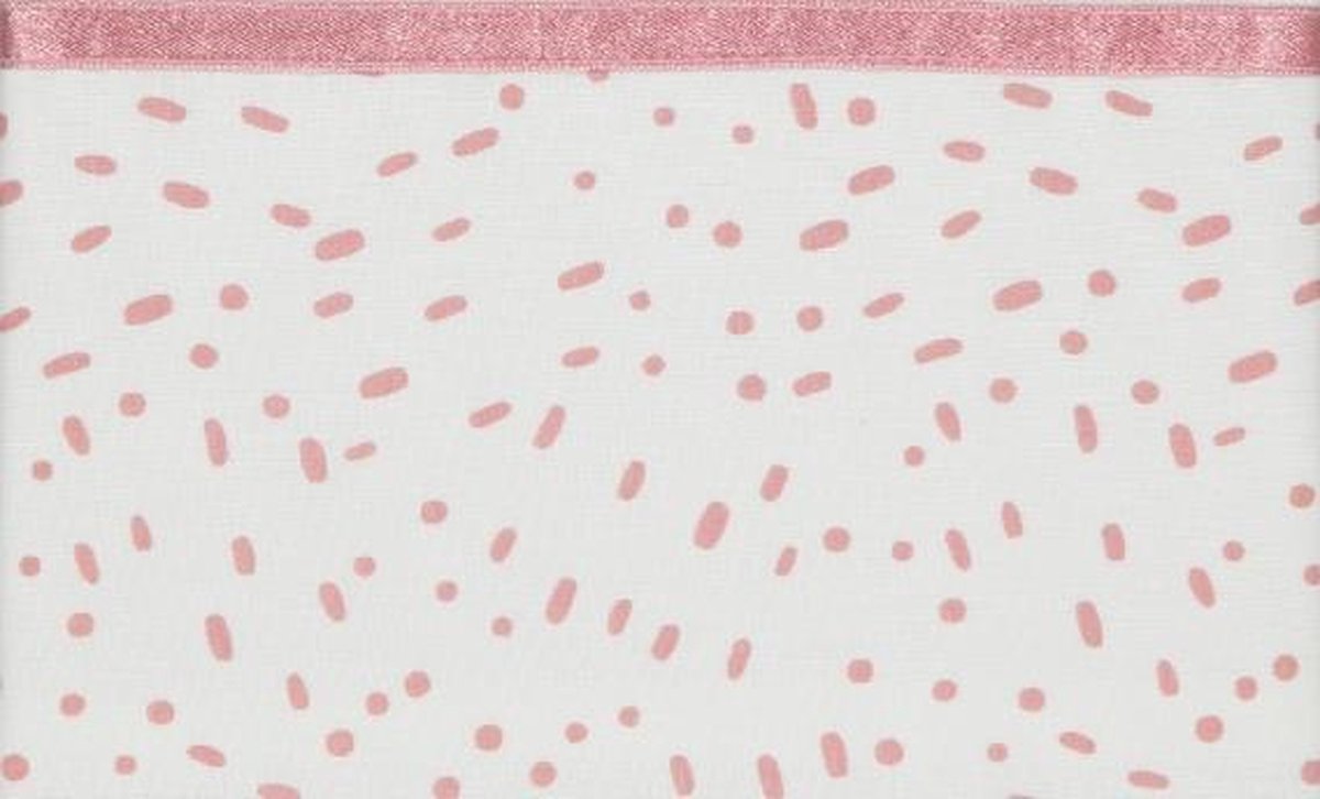 Briljant Ledikantlaken Minimal Dots Allover Pink<br /> 100 x 150 cm