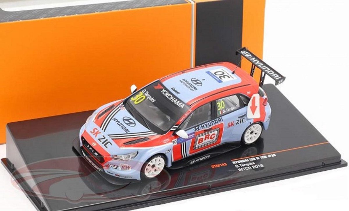 Hyundai i30 N TCR #30 WTCR Champion 2018 Gabriele Tarquini 1/43 Ixo Models
