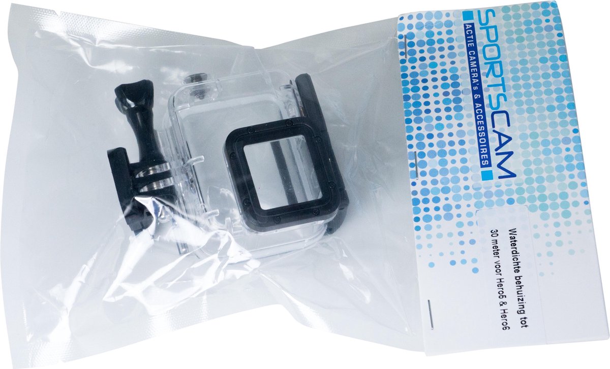 SportsCam Waterdichte behuizing tot 30 meter voor Hero5 & Hero6 & Hero7