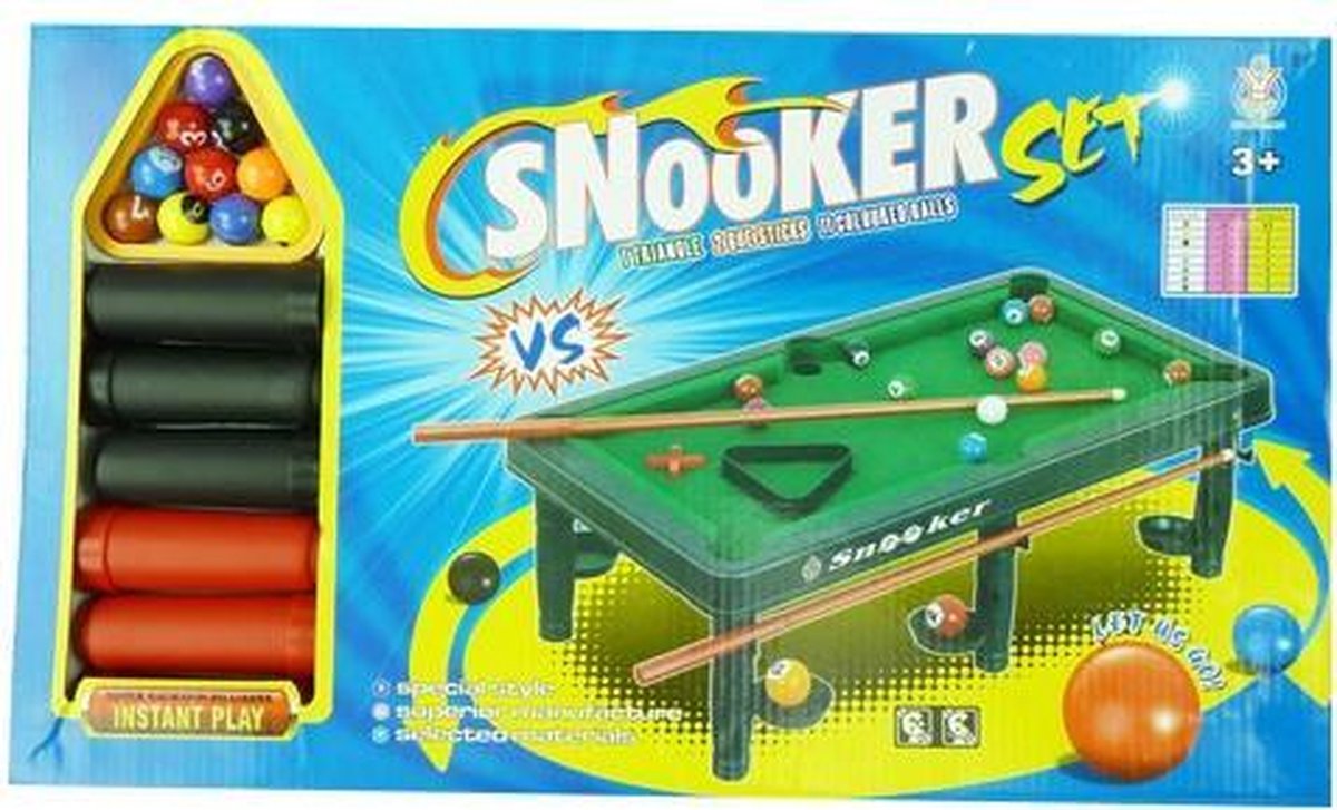 Poolbiljart snooker 33x26x10cm in doos