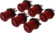 ArcadeWinkel Concave classic arcade drukknoppen (set van 6 stuks met 7st Zippy 20gr Microswitches)