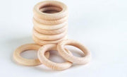 Kleine Houten Ringen - Set van 10