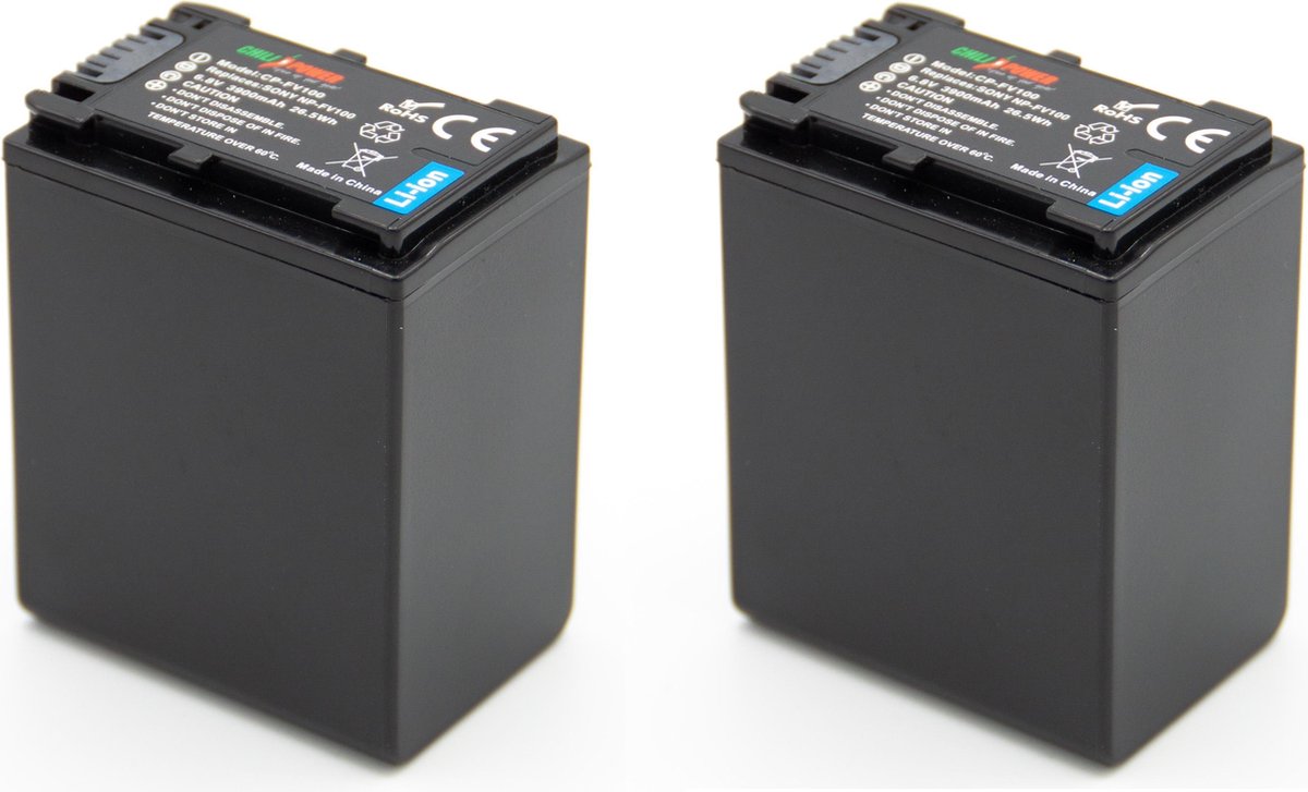 ChiliPower Sony NP-FV100 accu - 3900mAh - 2-Pack