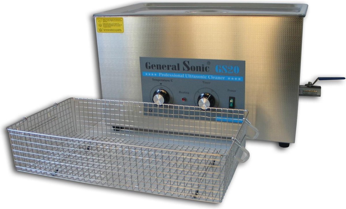 GeneralSonic GS20 – 20 liter | Professionele ultrasoon reiniger met een krachtige reiniging (Ultrasoonbad