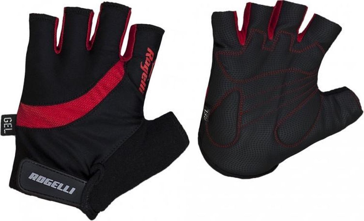 Fietshandschoen Rogelli Strada 2XL Zwart / Rood - Maat: XL