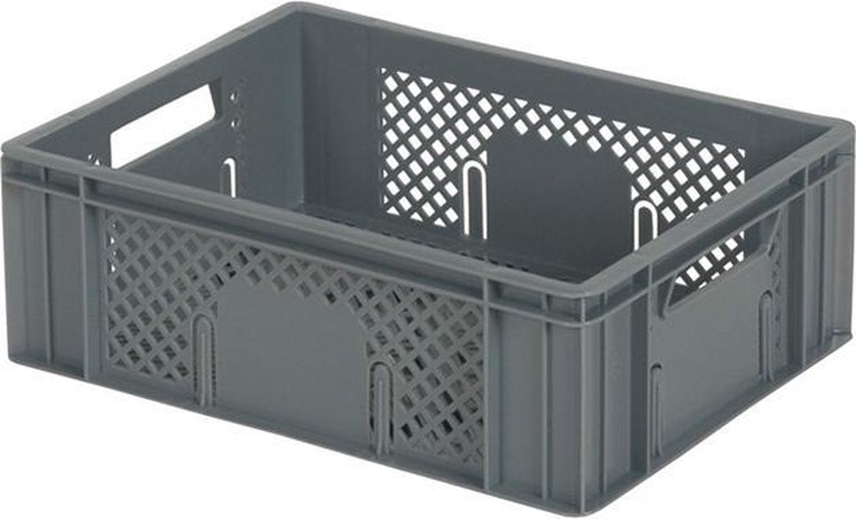 Stapelkrat - 400x300xH142mm - grijs