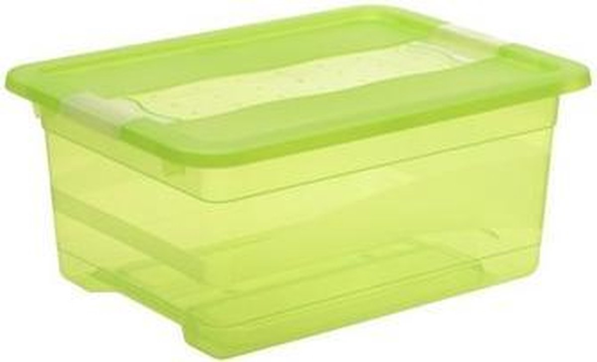Keeeper Cornelia Opbergbox - 12L - Kunststof - Transparant Groen
