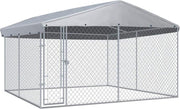 Medina Hondenkennel voor buiten met dak 382x382x225 cm