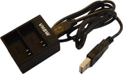 VHBW Camera duo acculader compatibel met o.a. Evolveo