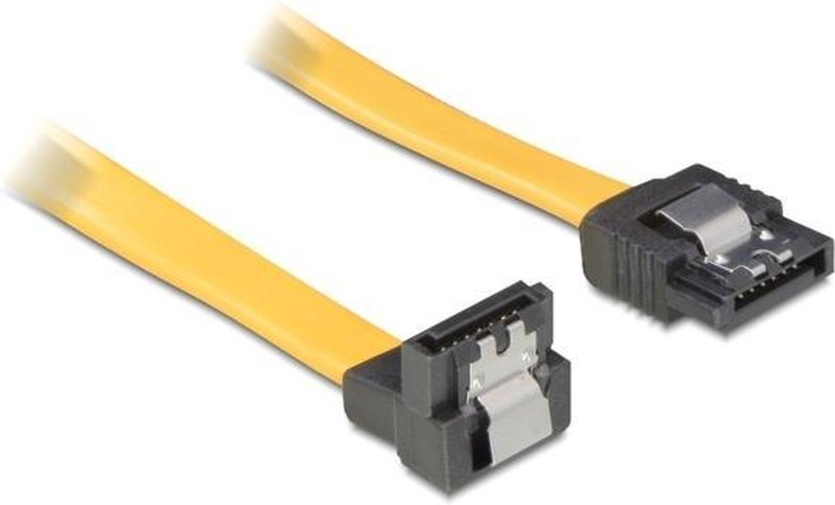 Delock - cable SATA 10cm gelb un-ge Metall
