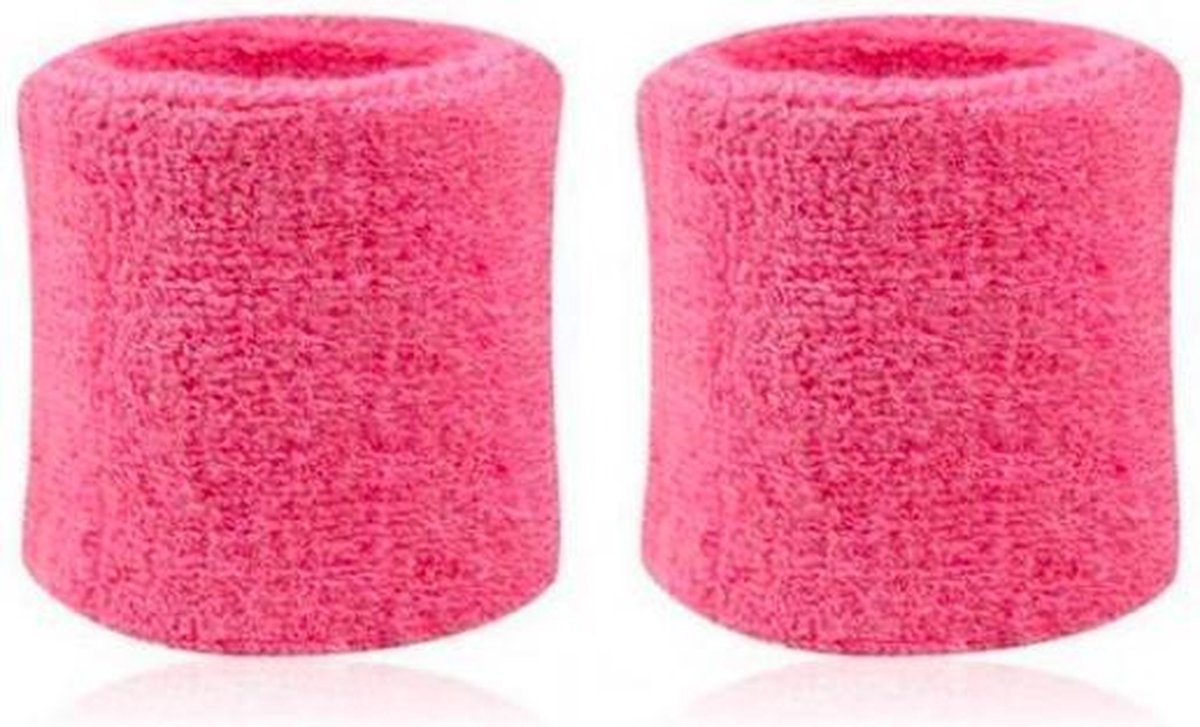 ProductGoods - 2x Zweetband Roze | Zweetbandjes pols
