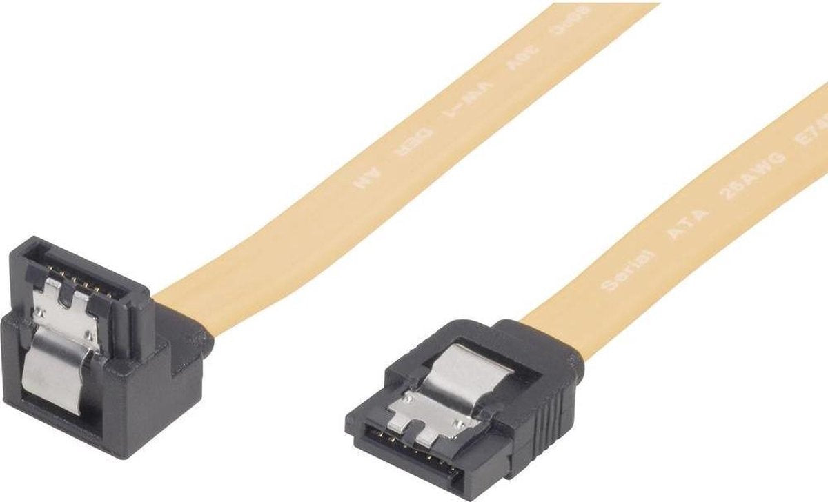Renkforce SATA II- (300) kabel L-type met korte stekker 1x haaks