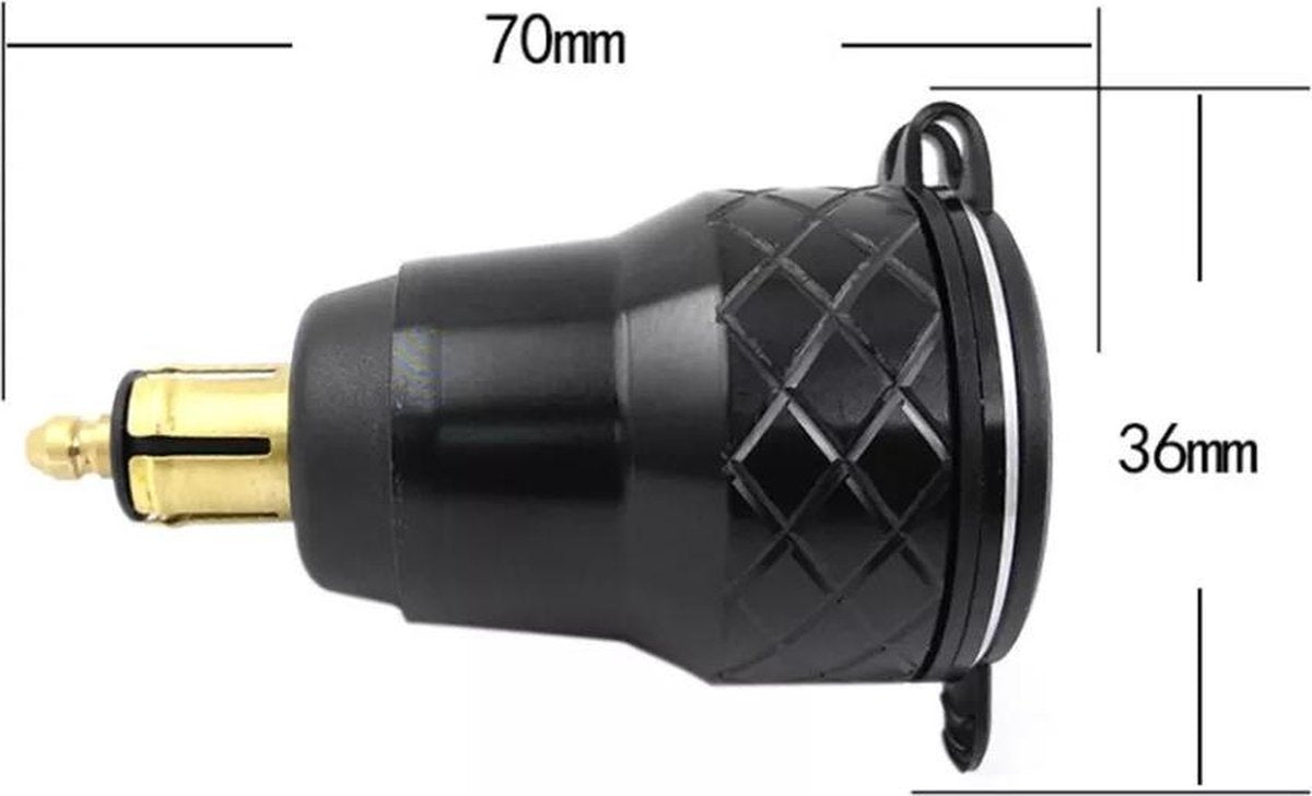 12V USB Adapter Hella/D IN voor motoren BMW